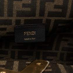 Pre Owned Fendi Black Leather Small First Clutch