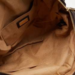 Pre Owned Fendi Tobacco Zucca Canvas and Leather Baby Spy Bag