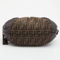 Pre Owned Fendi Tobacco Zucca Canvas and Leather Baby Spy Bag