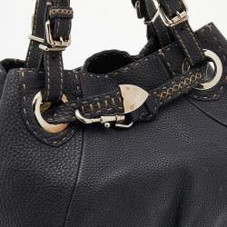 مملوكة مسبقًا Fendi Black Selleria Leather Shoulder Bag