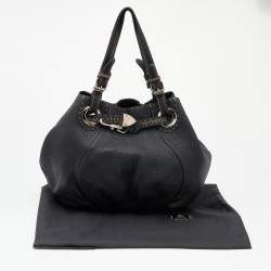 مملوكة مسبقًا Fendi Black Selleria Leather Shoulder Bag