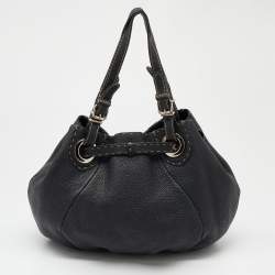 مملوكة مسبقًا Fendi Black Selleria Leather Shoulder Bag