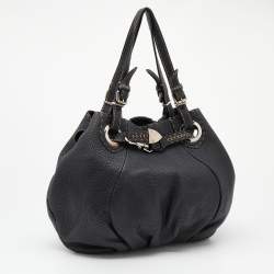 مملوكة مسبقًا Fendi Black Selleria Leather Shoulder Bag