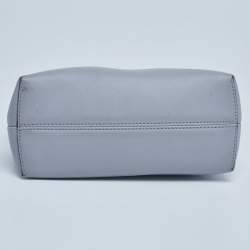 Pre Owned Fendi Red/Grey Leather Mini By The Way Crossbody Bag