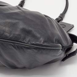 Pre Owned Fendi Black Leather To You Clutch Bag
