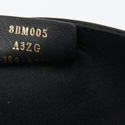 Fendi Black/Tobacco Zucca Leather Kan I F Chain Belt Bag