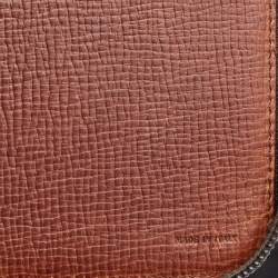 Fendi Tobacco Zucca Coated Canvas Zip Around Documents Holder