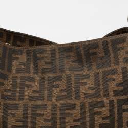 Fendi Tobacco Zucca Canvas And Leather Chef Shoulder Bag