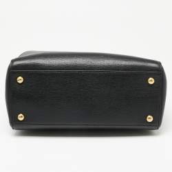 Pre Owned حقيبة يد فندي 2جور جلد سوداء صغيرة