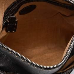 Fendi Dark Brown Selleria Leather Messenger Bag