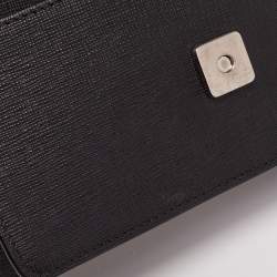 Pre Owned Fendi Black Leather Karlito Wallet on Chain Bag
