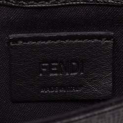 Pre Owned Fendi Black Leather Karlito Wallet on Chain Bag