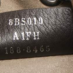 Pre Owned Fendi Black Leather Pearl Embellished Mini Mon Tresor Bucket Bag