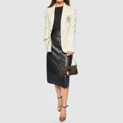 مملوكة مسبقًا Fendi Tobacco Zucca Canvas and Leather Baguette Bag