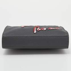 Pre Owned Fendi Grey Leather Mini Peekaboo Fit Bag