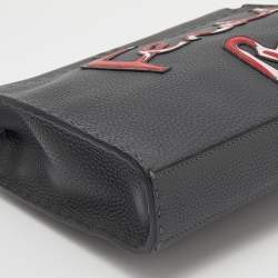 Pre Owned Fendi Grey Leather Mini Peekaboo Fit Bag