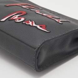 Pre Owned Fendi Grey Leather Mini Peekaboo Fit Bag