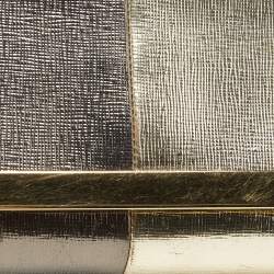 Pre Owned Fendi Metallic Patent Leather Mini Rush Chain Clutch