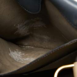 Pre Owned Fendi Beige/Black Leather And Fabric Grace Shoulder Bag