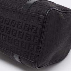 Pre Owned حقيبة فندي فوريفر باوليتو جلد وكانفاس زوكينو أسود 