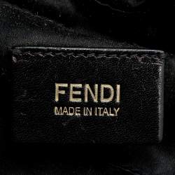 Pre Owned Fendi Black Crinkled Patent Leather Mama Forever Shoulder Bag
