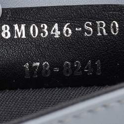 مملوكة مسبقًا Fendi Grey Leather Studded Flap Wallet On Chain