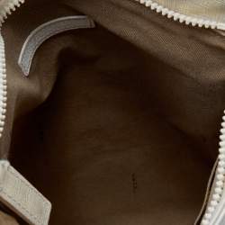Fendi White Zucca Coated Canvas Messenger Bag
