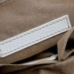 Fendi White Zucca Coated Canvas Messenger Bag