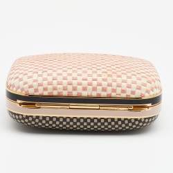Pre Owned Fendi Multicolor Leather Giano Box Clutch