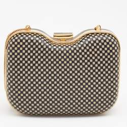 Pre Owned Fendi Multicolor Leather Giano Box Clutch