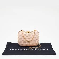 Pre Owned Fendi Multicolor Leather Giano Box Clutch