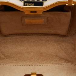 Pre Owned Fendi Multicolor Leather Giano Box Clutch