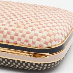 Pre Owned Fendi Multicolor Leather Giano Box Clutch