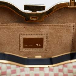 Pre Owned Fendi Multicolor Leather Giano Box Clutch