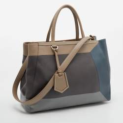 Pre Owned Fendi Multicolor Leather Medium Sac 2jours Elite Tote