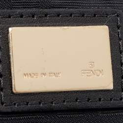 Pre Owned Fendi Black Satin Spy Hobo 
