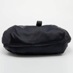 Pre Owned Fendi Black Satin Spy Hobo 