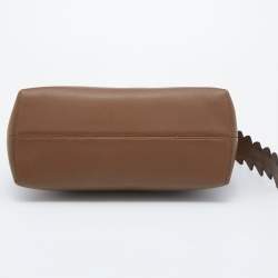Pre Owned Fendi Brown Crocodile and Leather Small By The Way Shoulder Bag