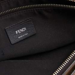 Pre Owned Fendi Brown Crocodile and Leather Small By The Way Shoulder Bag