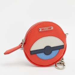 Pre Owned Fendi Multicolor Leather Coin Pouch