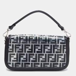 Pre Owned حقيبة كروس فندي جلد وبي في سي زوكا أسود 