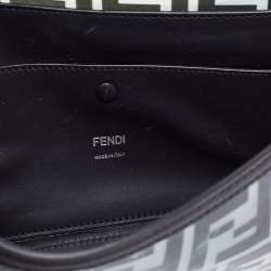 Pre Owned حقيبة كروس فندي جلد وبي في سي زوكا أسود 