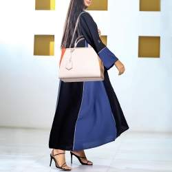 Pre Owned Fendi Tri Color Leather Medium 2Jours Tote