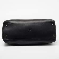 Pre Owned حقيبة فندي بيكابو جلد سوداء بيد علوية كبيرة