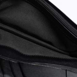 مملوكة مسبقًا Fendi Black Zucca Coated Canvas Bifold Continental Wallet