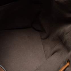 Pre Owned Fendi Brown Leather Grande Mon Tresor Bucket Bag