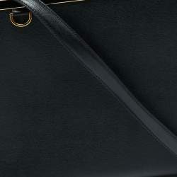 Pre Owned Fendi Black Leather Medium 2jours Tote