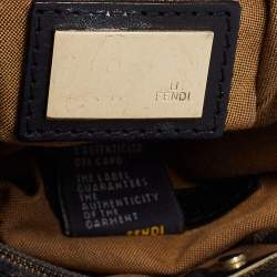 Pre Owned Fendi Tobacco Zucca Canvas Mini Chef Hobo