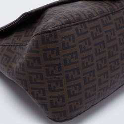 Pre Owned Fendi Tobacco Zuchinno Coated Canvas Big Mama Forever Shoulder Bag
