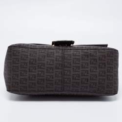 Pre Owned Fendi Tobacco Zuchinno Coated Canvas Big Mama Forever Shoulder Bag